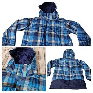 Columbia Interchange Blue Zip Shell Jacket Size L KIDS‎ OR PETITE WOMEN